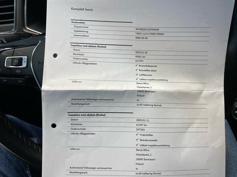 Volkswagen T-Roc vaihtoauto