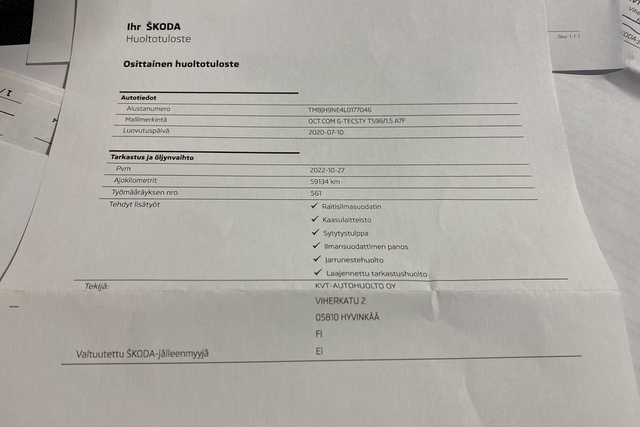 Skoda Octavia vaihtoauto