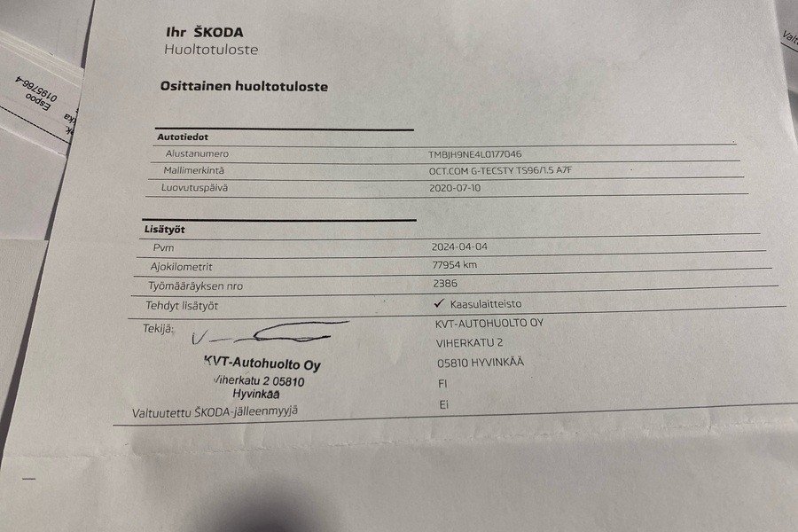 Skoda Octavia vaihtoauto