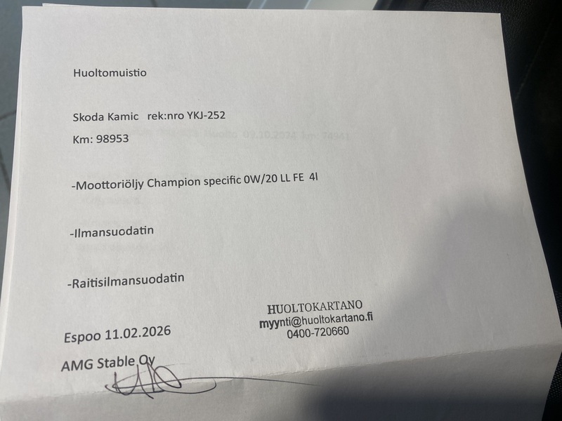 Skoda Kamiq vaihtoauto