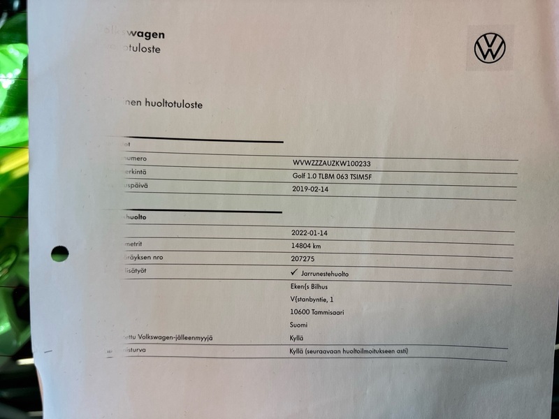 Volkswagen Golf vaihtoauto