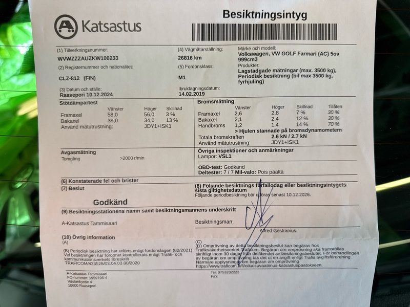 Volkswagen Golf vaihtoauto