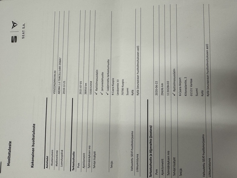 SEAT Arona vaihtoauto