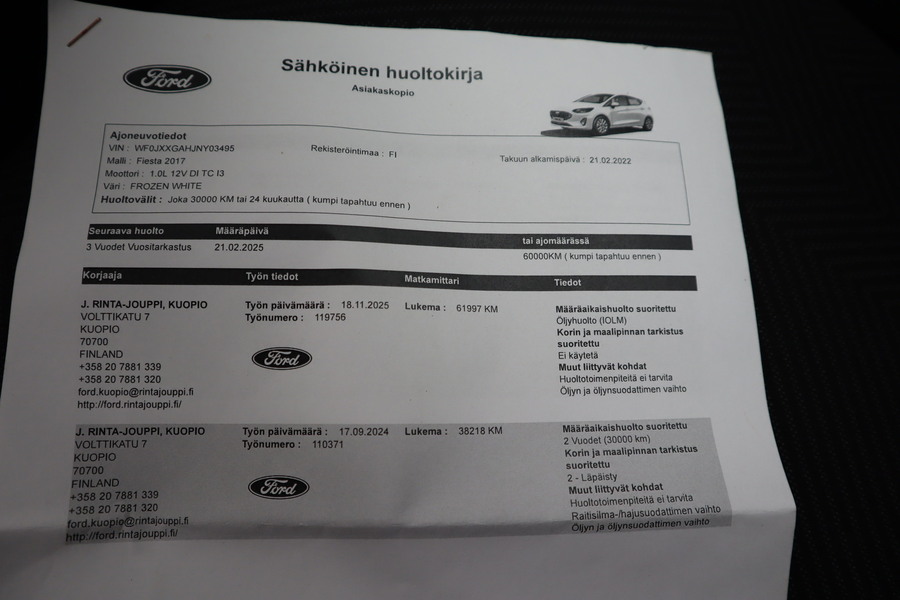 Ford Fiesta vaihtoauto