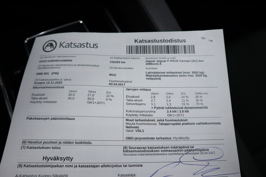 Jaguar F-PACE vaihtoauto