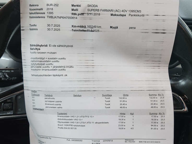 Skoda Superb vaihtoauto