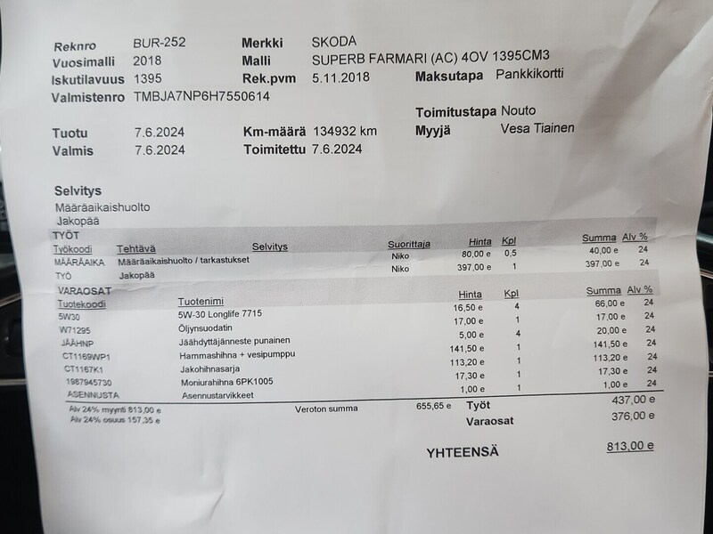 Skoda Superb vaihtoauto