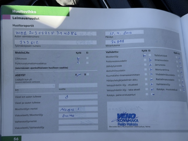 Mercedes-Benz C vaihtoauto