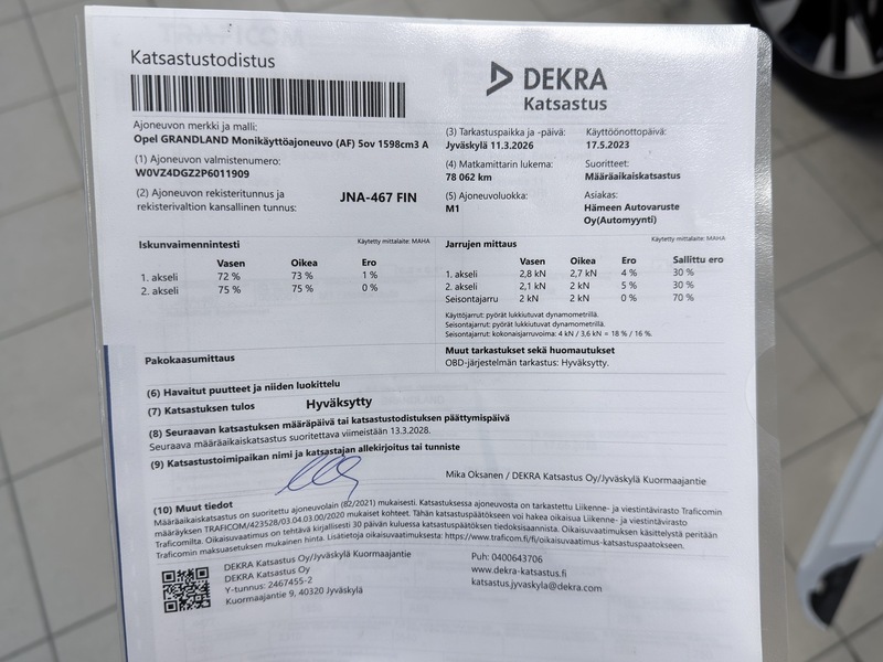 Opel Grandland vaihtoauto