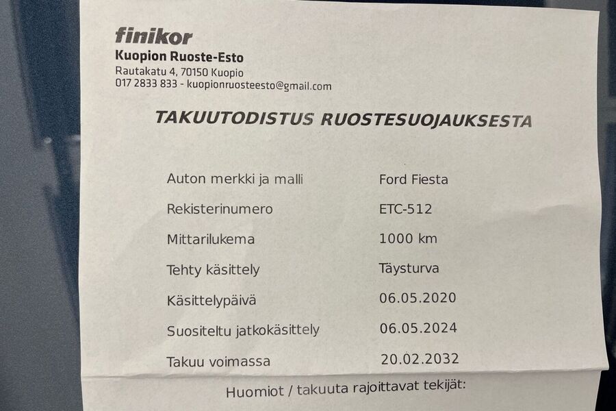 Ford Fiesta vaihtoauto