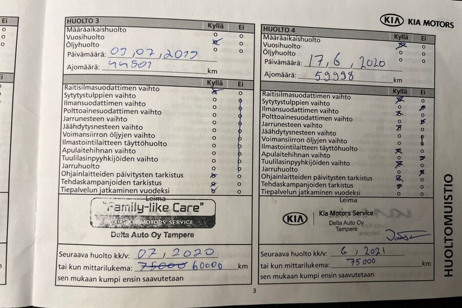 Kia Carens vaihtoauto
