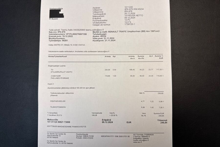 Renault Trafic vaihtoauto