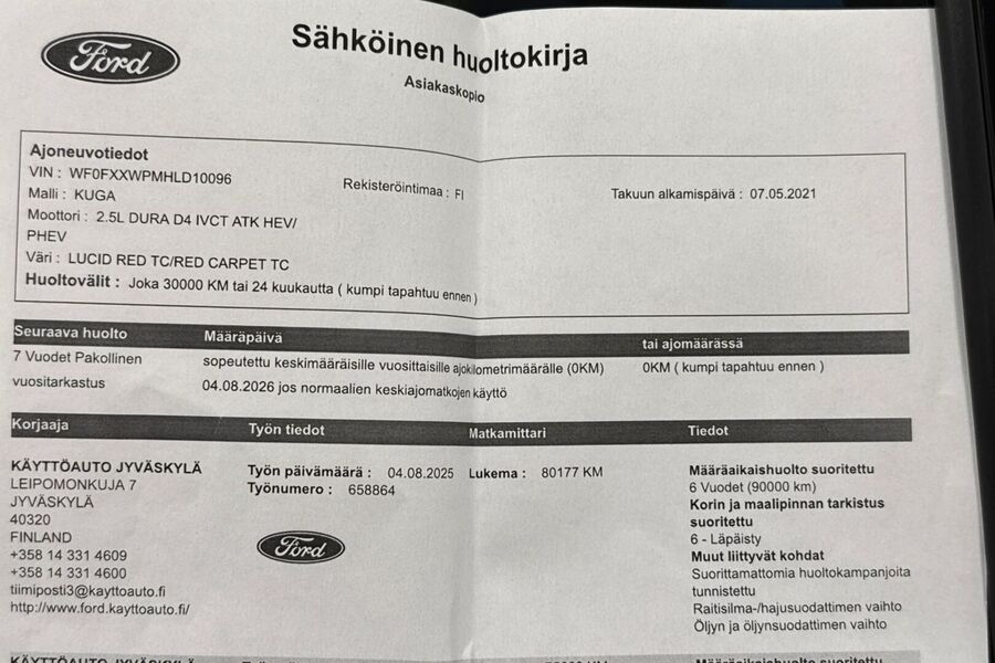 Ford Kuga vaihtoauto