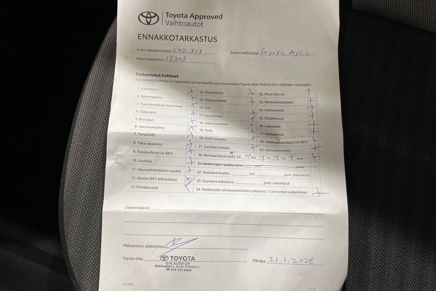 Toyota AYGO vaihtoauto