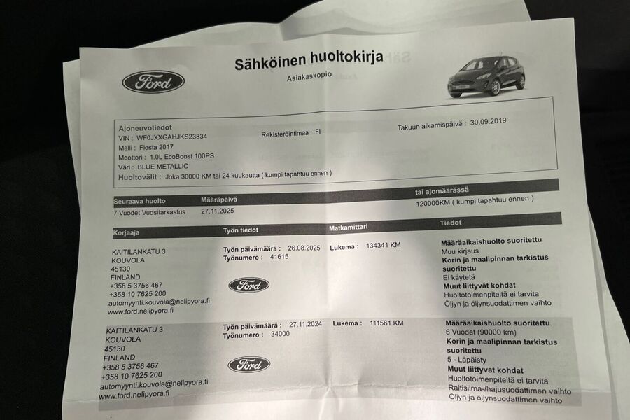 Ford Fiesta vaihtoauto