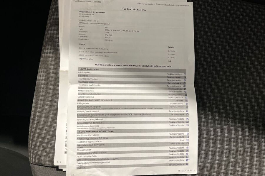 Volkswagen Caddy vaihtoauto