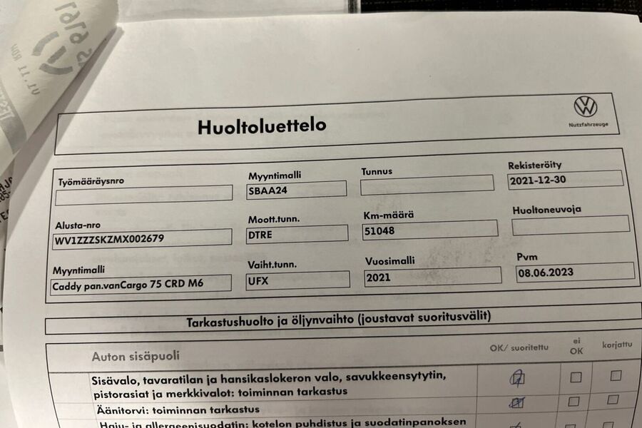 Volkswagen Caddy vaihtoauto
