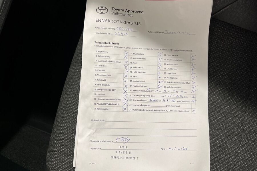 Toyota Corolla vaihtoauto