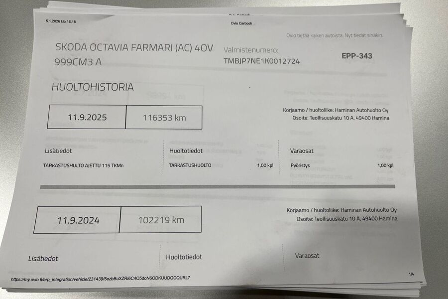 Skoda Octavia vaihtoauto