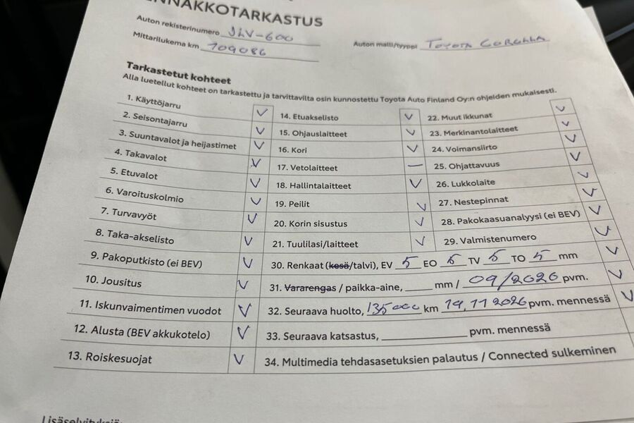 Toyota Corolla vaihtoauto