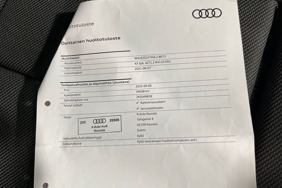Audi A3 vaihtoauto