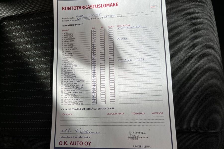 Ford Transit Custom vaihtoauto