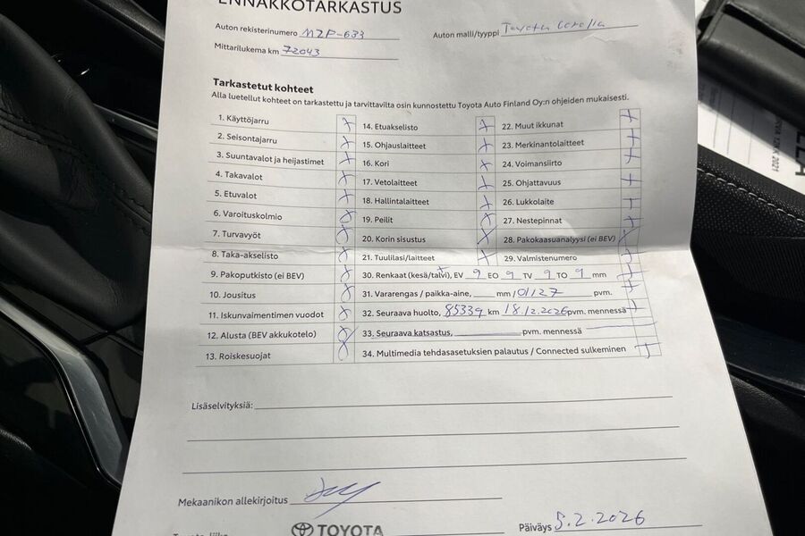 Toyota Corolla vaihtoauto