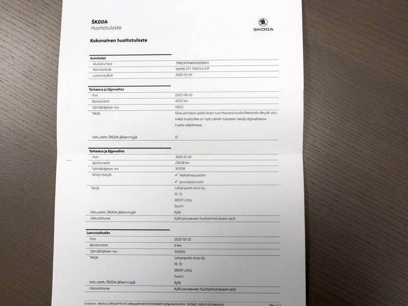 Skoda Kamiq vaihtoauto