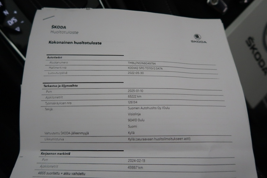 Skoda Kodiaq vaihtoauto