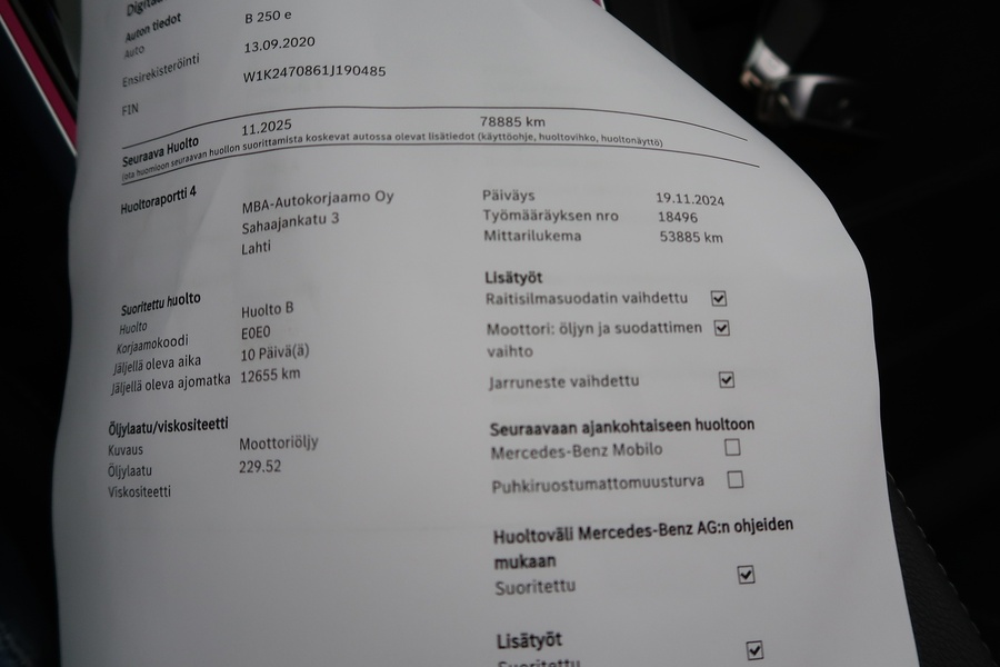 Mercedes-Benz B vaihtoauto