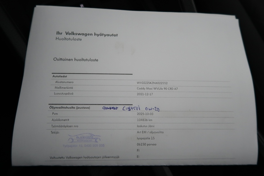 Volkswagen Caddy Maxi vaihtoauto