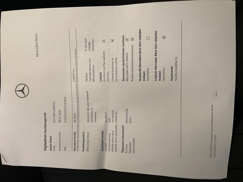 Mercedes-Benz GLC vaihtoauto