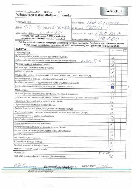 Ford Transit Courier vaihtoauto