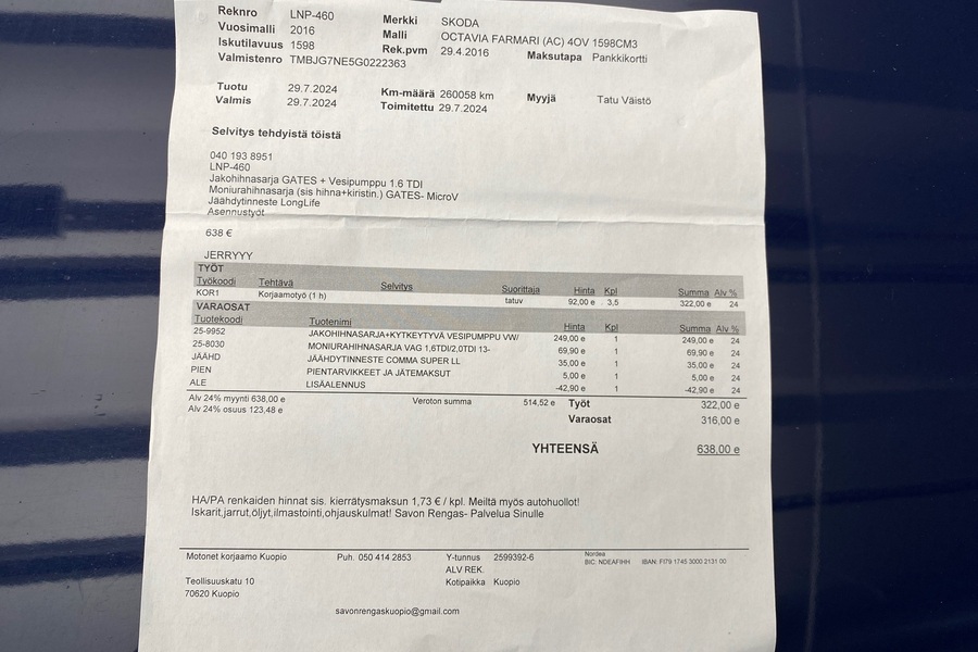 Skoda Octavia vaihtoauto