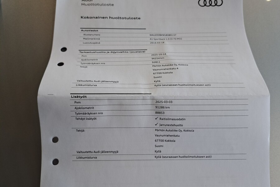 Audi A1 vaihtoauto