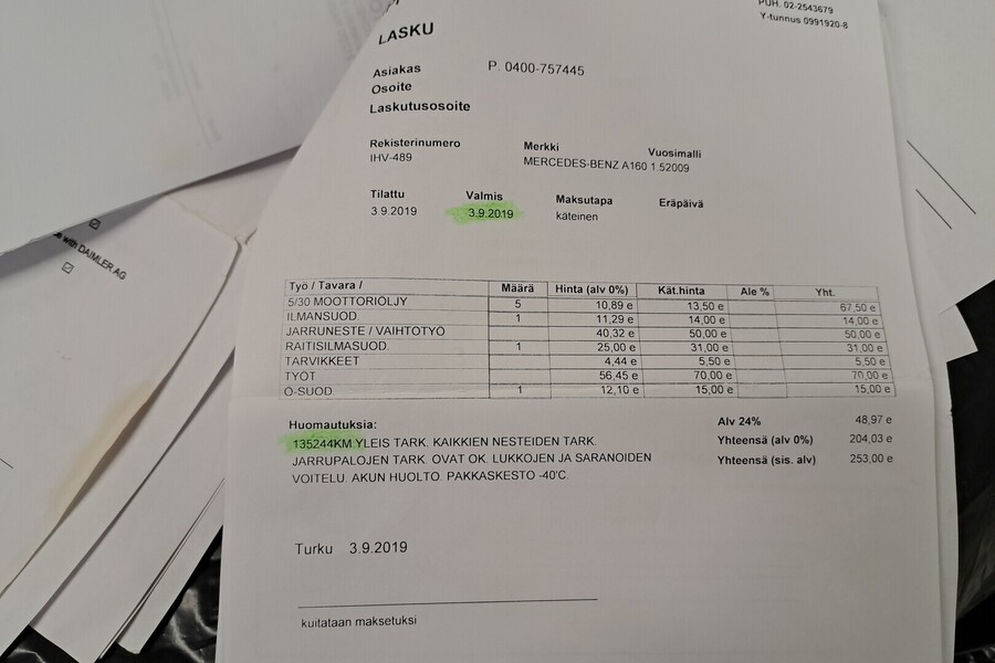 Mercedes-Benz A vaihtoauto