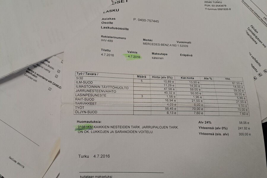 Mercedes-Benz A vaihtoauto