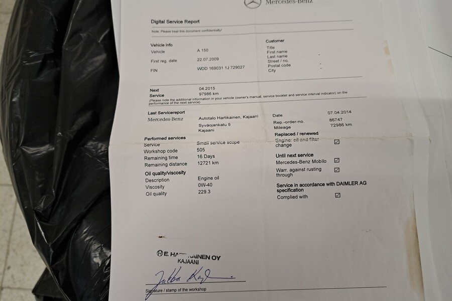 Mercedes-Benz A vaihtoauto