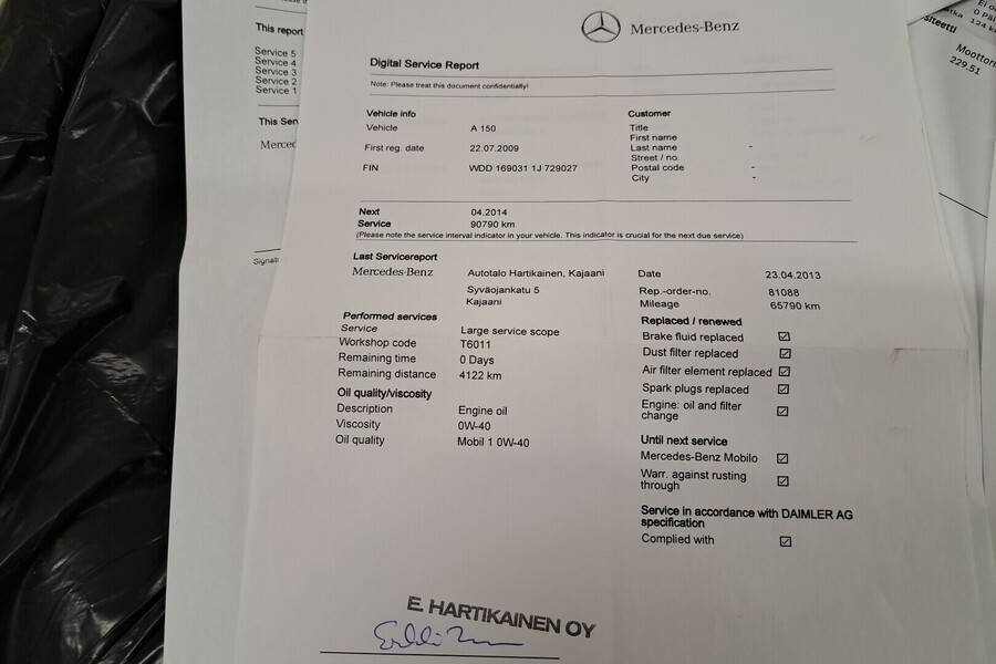 Mercedes-Benz A vaihtoauto