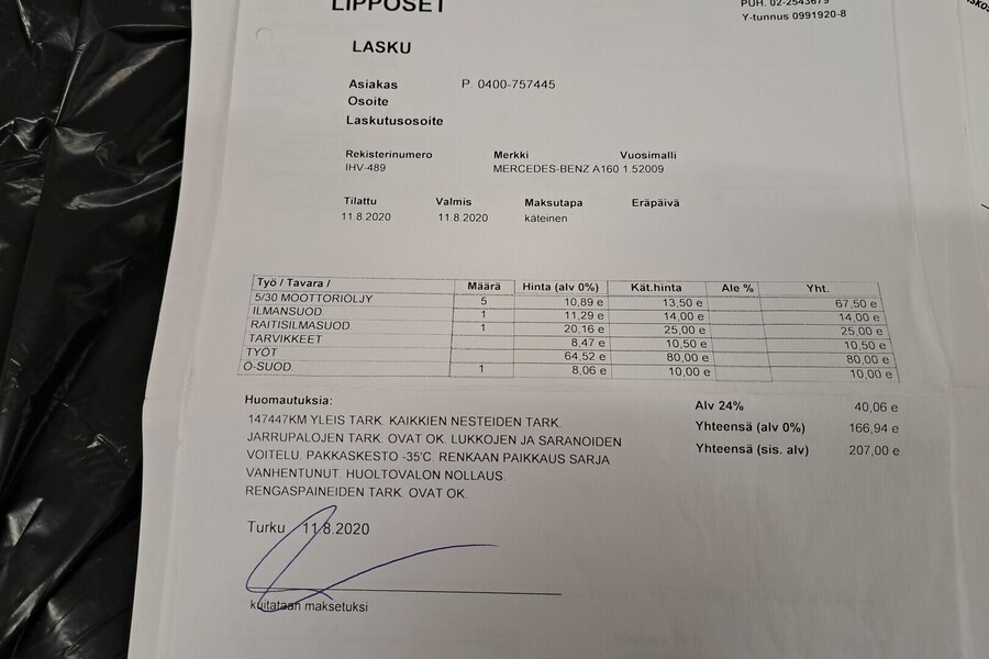 Mercedes-Benz A vaihtoauto