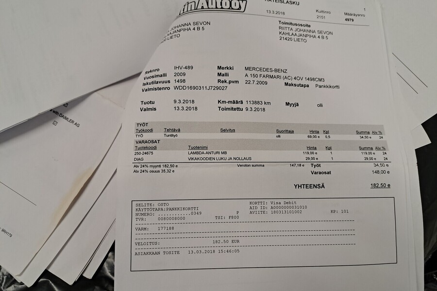 Mercedes-Benz A vaihtoauto