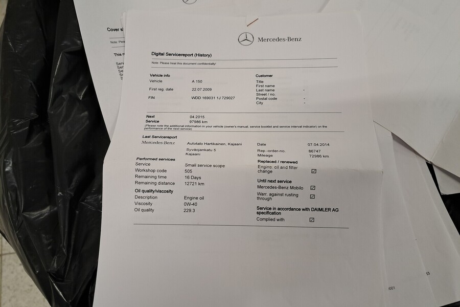 Mercedes-Benz A vaihtoauto