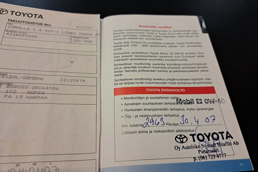 Toyota Corolla vaihtoauto