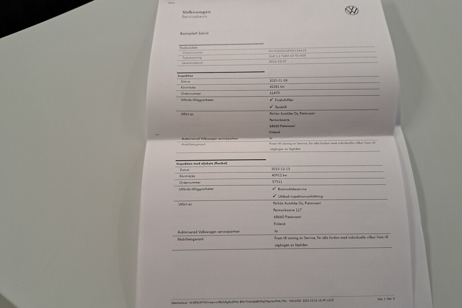 Volkswagen Golf vaihtoauto