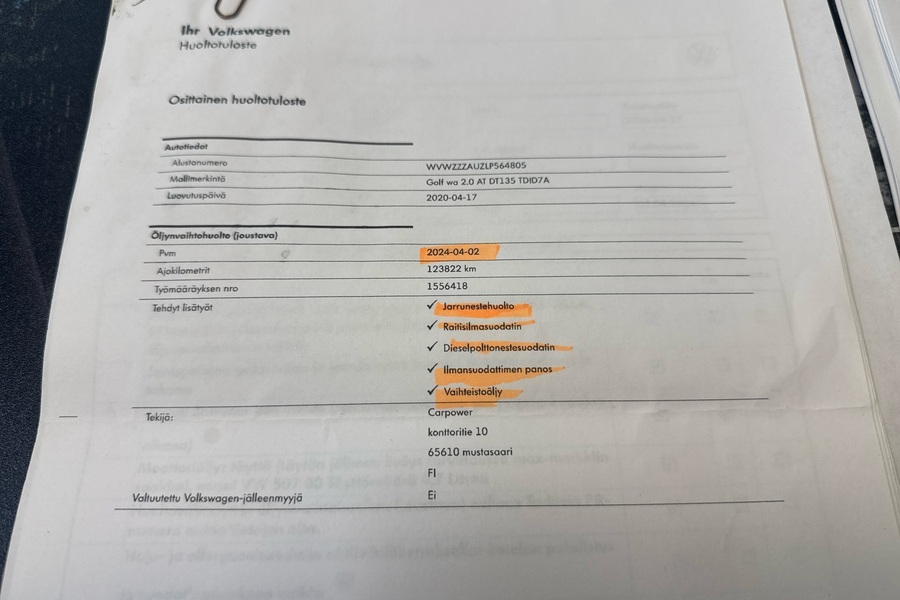 Volkswagen Golf vaihtoauto