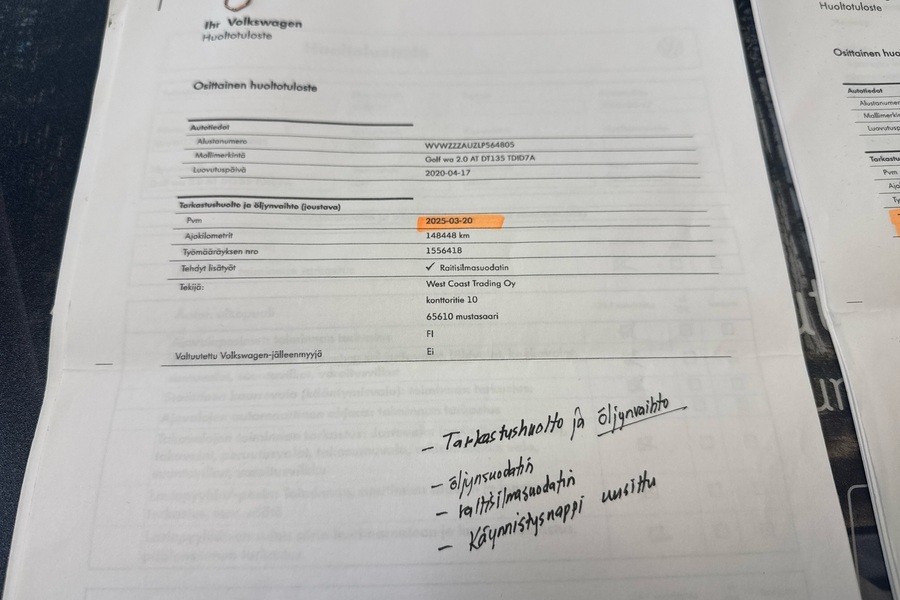 Volkswagen Golf vaihtoauto