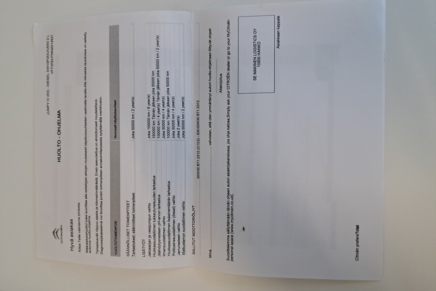 Citroën Jumpy vaihtoauto