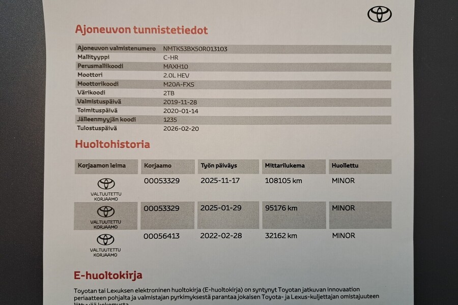 Toyota C-HR vaihtoauto