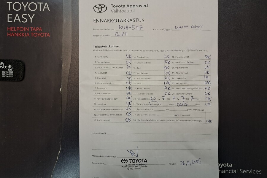 Toyota Camry vaihtoauto