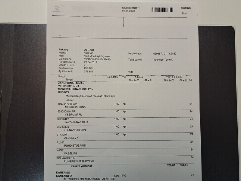 Volvo V40 vaihtoauto